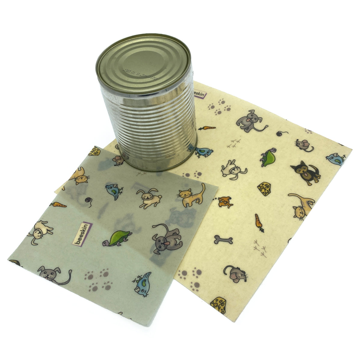 a can on beeskin beeswax set ml pets blue and natural