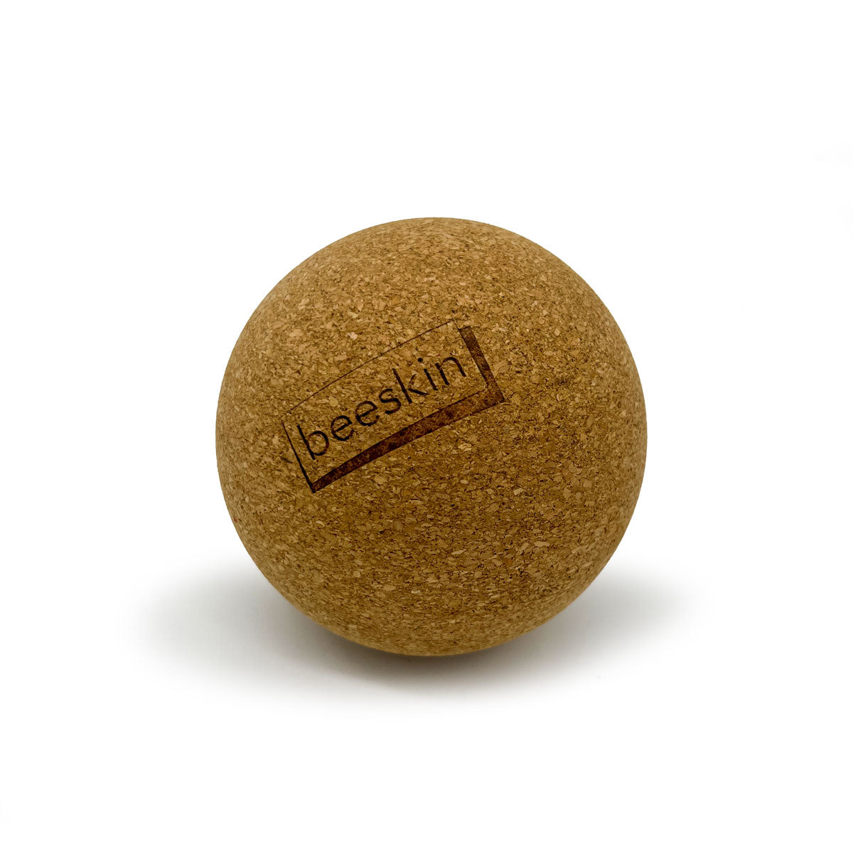 beeskin harvested oak bark fascia ball on a white background
