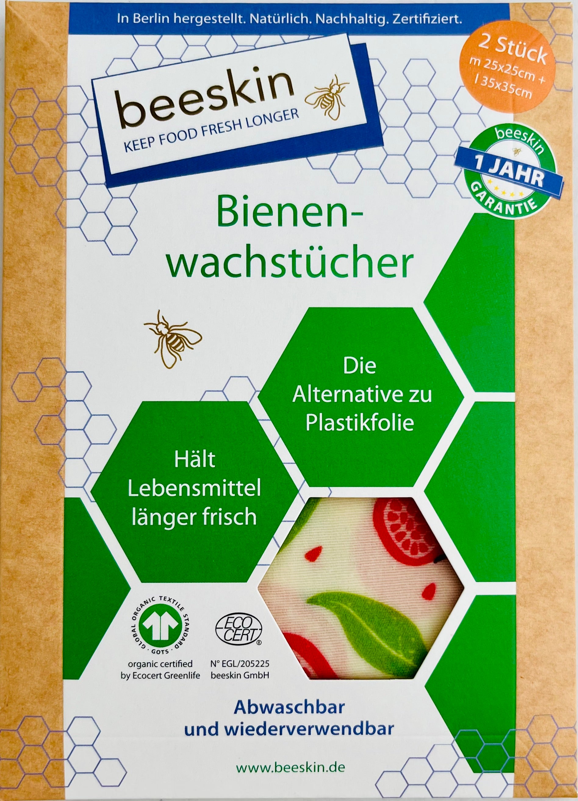 Pack beeskin 2 tailles - M + L
