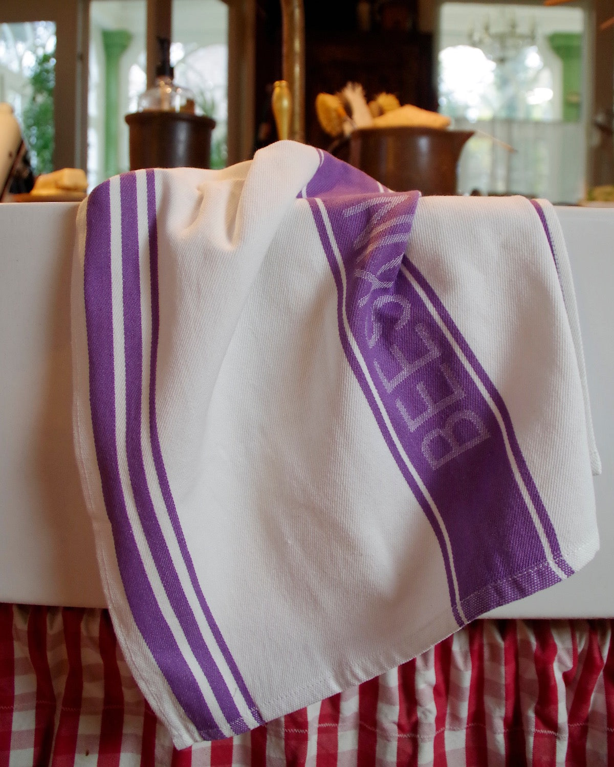 beeskin tea towel lying in a kitchen