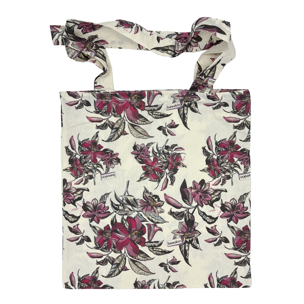 flat beeskin cotton shopping bag victorian