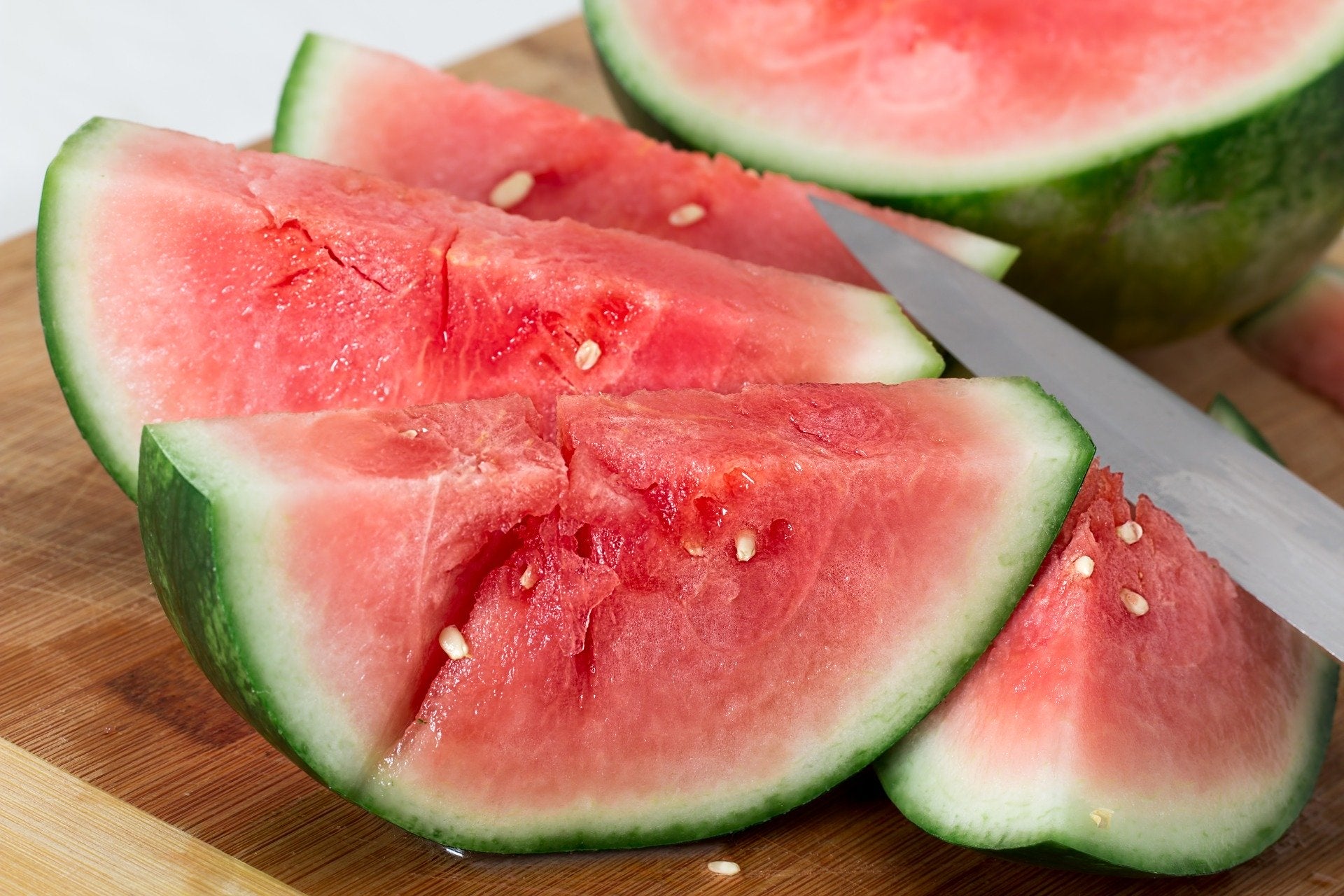 photo showing cut slices of watermelon