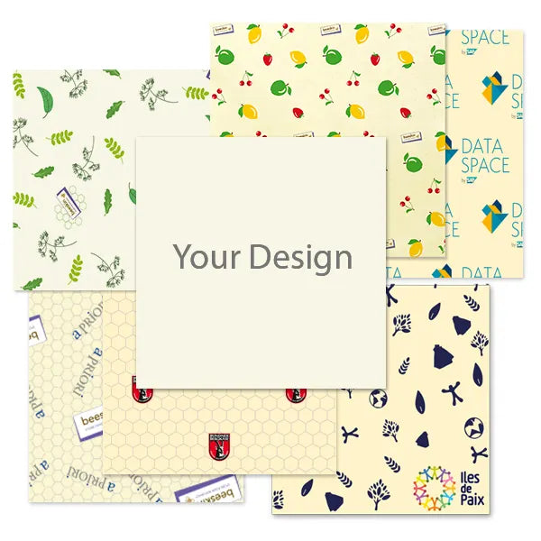 overview private label designs with a note "your design"