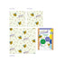 beeskin beeswax wrap kids set (S,M,L) with a funny bee next to packaging