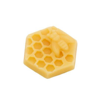beeskin repair set formed as a honeycomb with a bee on it