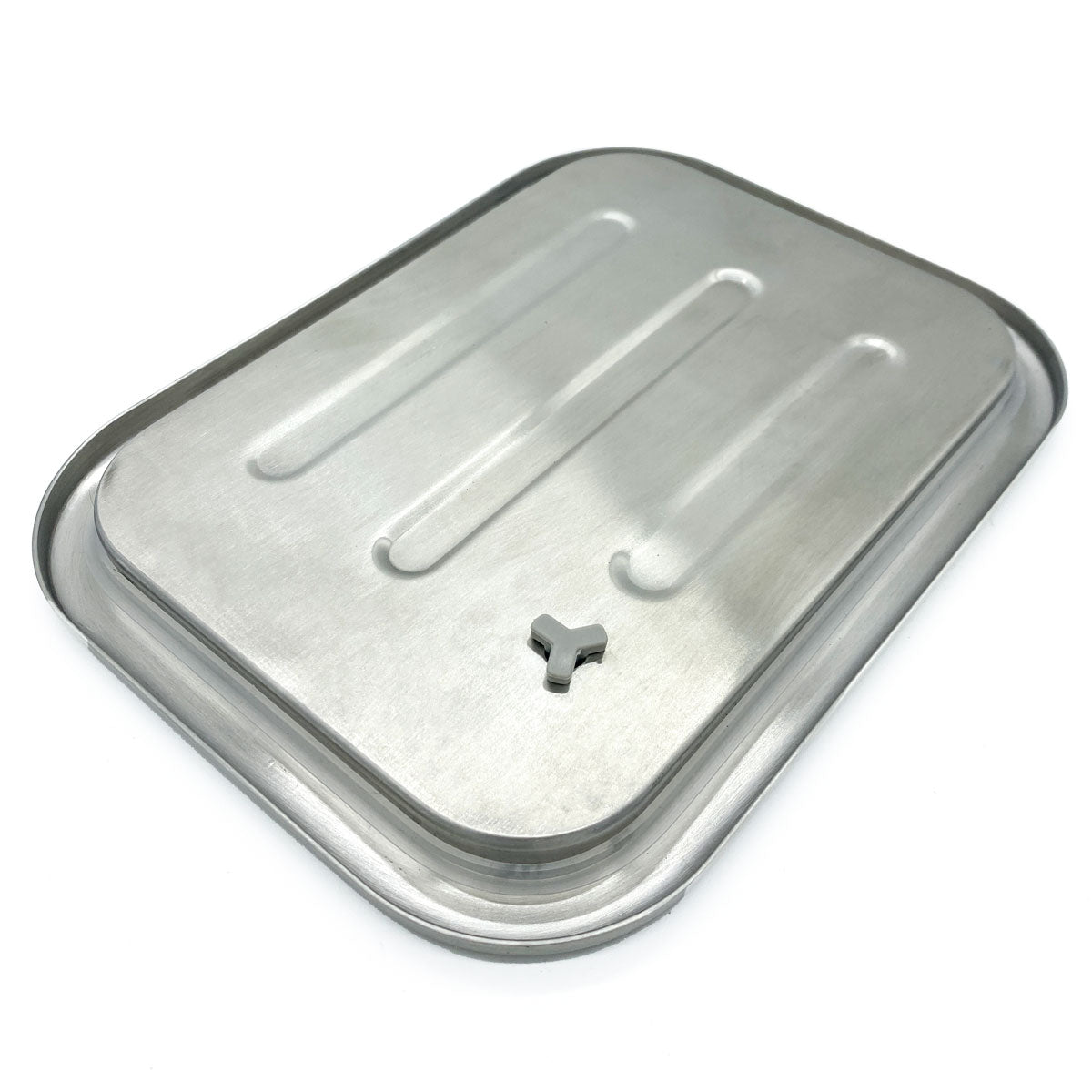 bottom side of the cover of the stainless steel snack box 